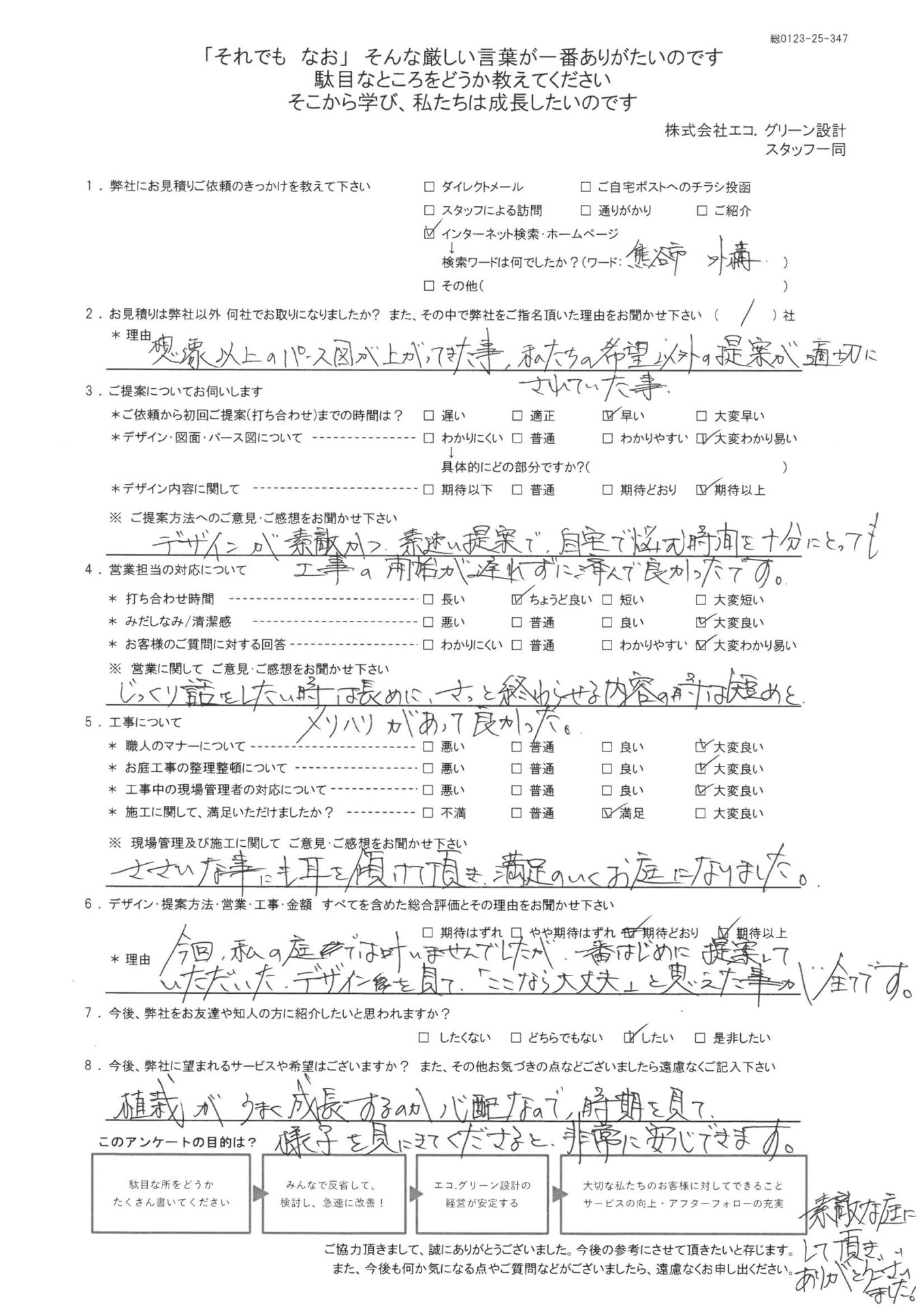 デザインが素敵かつ、素早い提案で、ささいな事にも耳を傾けてくれました！