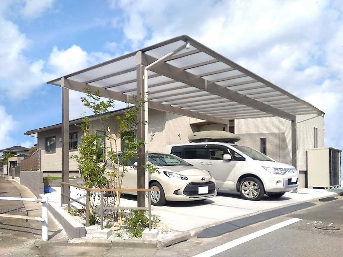 熊谷市 機能的な外構の中にも「自然の息づかい」を感じるエクステリアデザイン