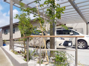 熊谷市 機能的な外構の中にも「自然の息づかい」を感じるエクステリアデザイン