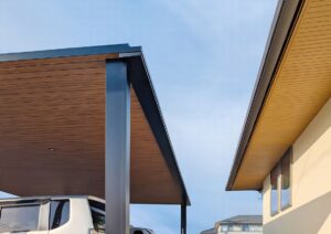 東松山市 機能的な設計の中に、素材の質感と光の陰影が静かに息づくエクステリア