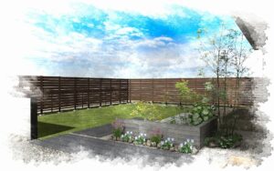 羽生市 「シンプル和モダン × ナチュラル」の理想的な融合が生まれたお庭