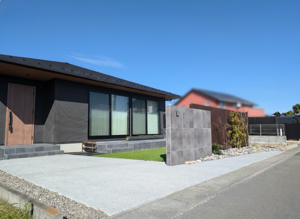 深谷市　和モダンの佇まいに、機能とコスト配慮を重ねた施主参加型のエクステリア