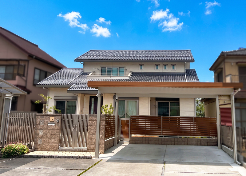 鴻巣市　既存の外構を活かしながらメンテナンス性と暮らしやすさを高めたリガーデン